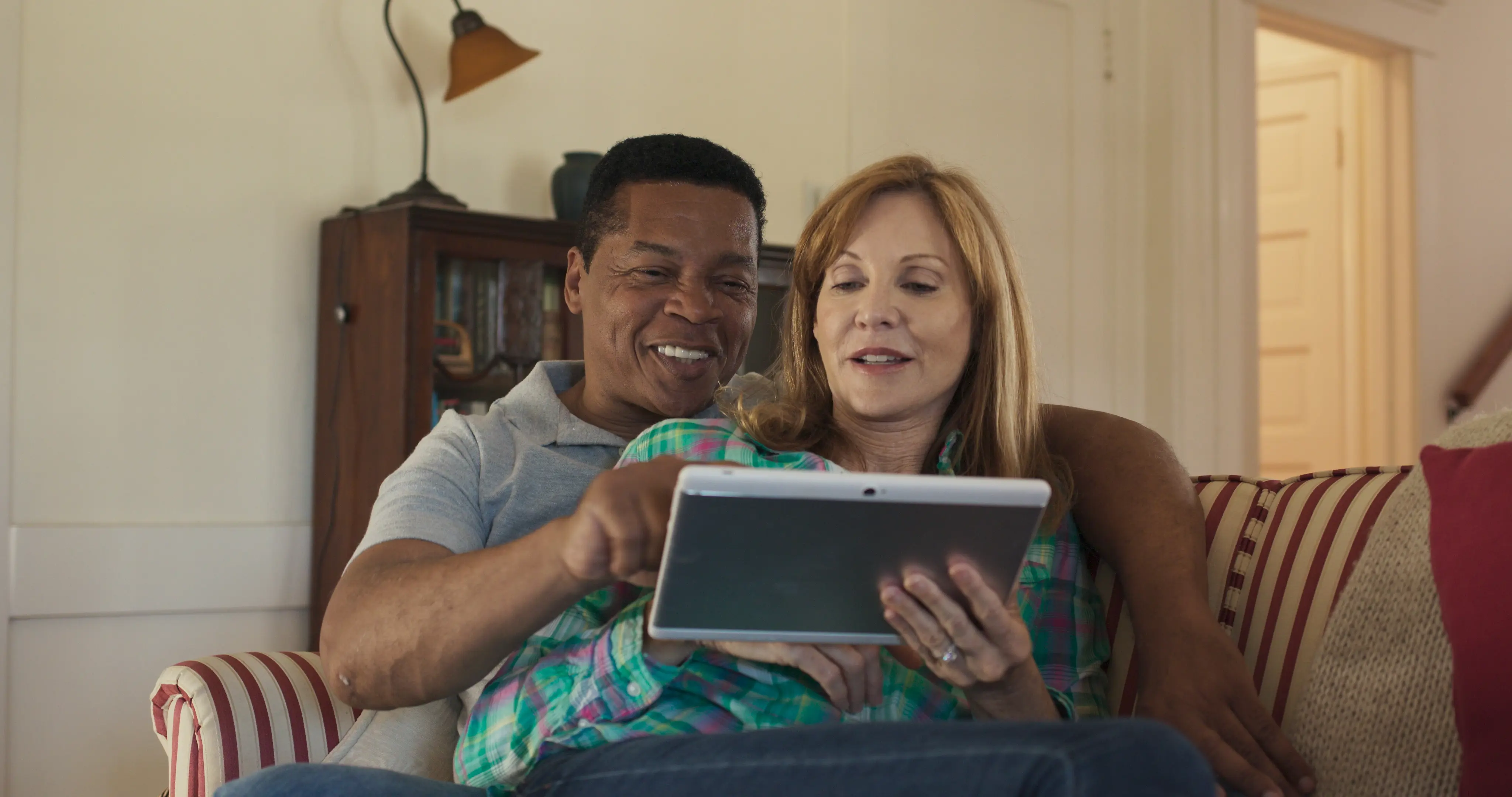 Older Couple On Tablet